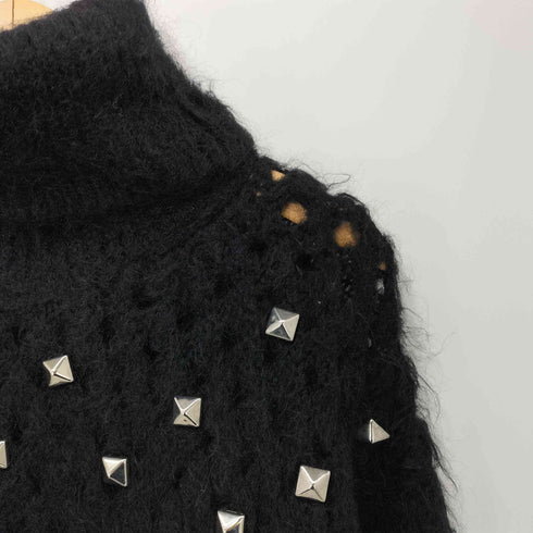 ジュンヤワタナベコムデギャルソン JUNYA WATANABE COMME des GARCONS 2020AW モヘア混 アルパカ混 スタッズ タートルネックニット メンズ JPN:S