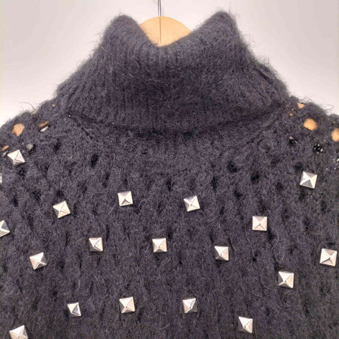 ジュンヤワタナベコムデギャルソン JUNYA WATANABE COMME des GARCONS 2020AW モヘア混 アルパカ混 スタッズ タートルネックニット メンズ JPN:S