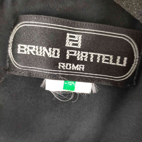 BRUNO PIATTELLI 総柄ノースリーブワンピース シワ加工 切替 グラデーション レディース
