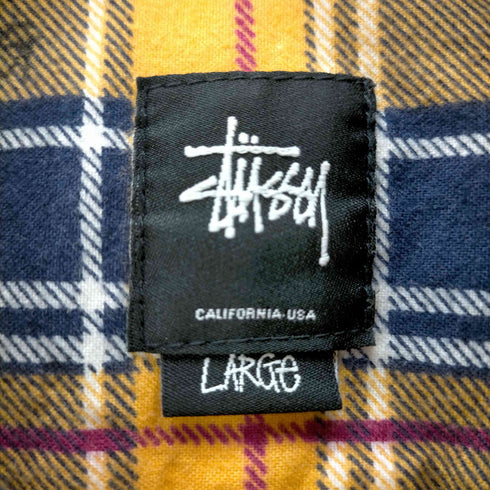 ステューシー Stussy L/S チェック柄BDネルシャツ メンズ JPN:L