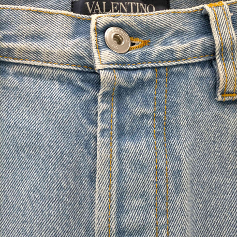 ヴァレンティノ Valentino VLTN STRAGHT FIT フィッシャーマンデニムパンツ ダメージ加工 メンズ US:30-31