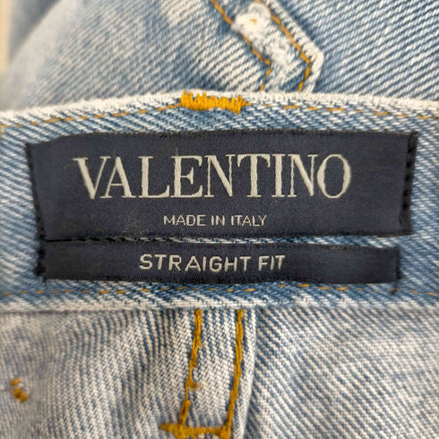ヴァレンティノ Valentino VLTN STRAGHT FIT フィッシャーマンデニムパンツ ダメージ加工 メンズ US:30-31