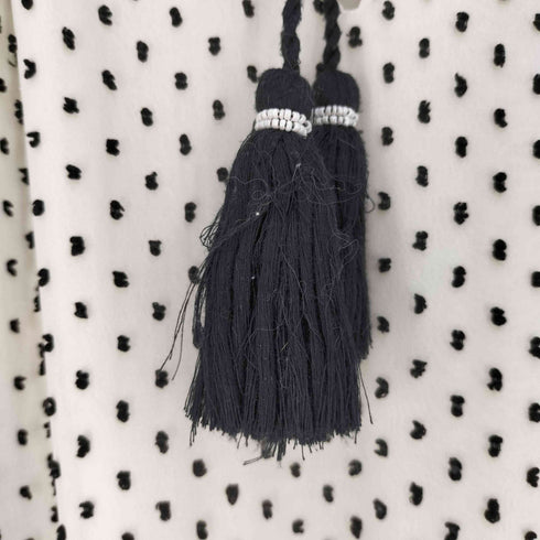 ザラ ZARA オーバーサイズドットメッシュ ワンピース レディース import:M