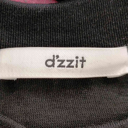 ディジット dzzit 総柄シースルー ノースリーブワンピース Y2K レディース JPN:XS