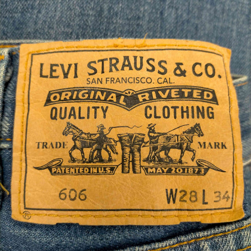 リーバイスヴィンテージクロージング Levis Vintage Clothing 606 オレンジタブ ジップフライストレートデニムパンツ メンズ 28/34