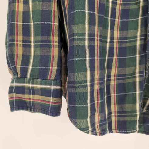 エディーバウアー Eddie Bauer ボタンダウン チェックシャツ メンズ import:M