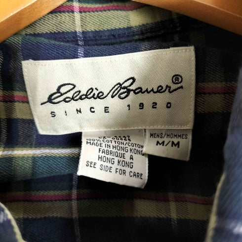 エディーバウアー Eddie Bauer ボタンダウン チェックシャツ メンズ import:M