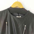 トリプルシックスレザーウェア 666 Leather Wear レザー Tシャツ ボールチェーン フロントジップ メンズ JPN:M