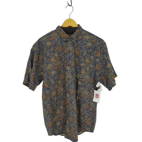 バナナリパブリック BANANA REPUBLIC 90S 前期 コットンアロハシャツ ボックスシルエット メンズ JPN:M