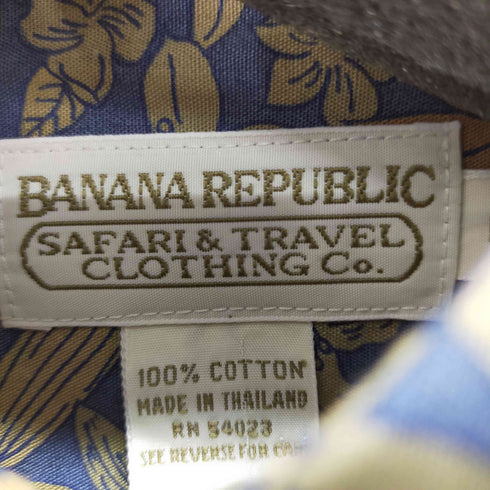 バナナリパブリック BANANA REPUBLIC 90S 前期 コットンアロハシャツ ボックスシルエット メンズ JPN:M