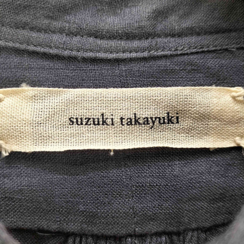 スズキタカユキ suzuki takayuki ピンタック リネンシャツ メンズ