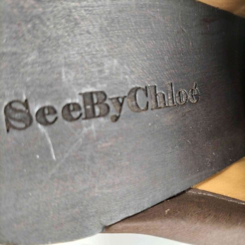 シーバイクロエ SEE BY CHLOE ウッドウェッジソール サンダル レディース EUR:37