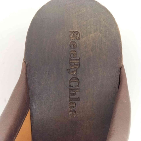 シーバイクロエ SEE BY CHLOE ウッドウェッジソール サンダル レディース 40