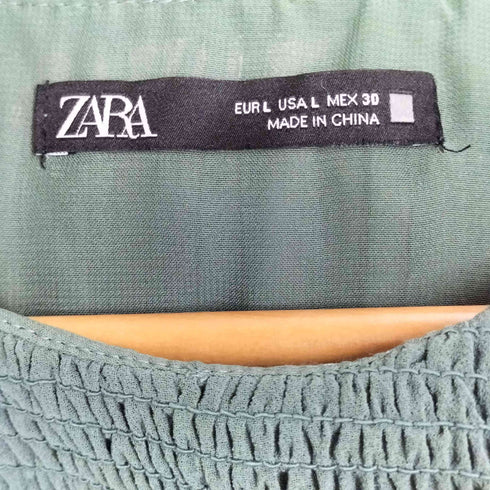 ザラ ZARA Pleats Dress プリーツシアードレス ワンピース レディース import:L