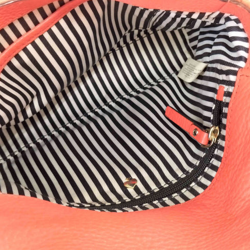 ケイトスペードニューヨーク kate spade NEW YORK ロゴ型押し シボ革 レザーショルダーバッグ レディース
