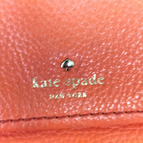 ケイトスペードニューヨーク kate spade NEW YORK ロゴ型押し シボ革 レザーショルダーバッグ レディース
