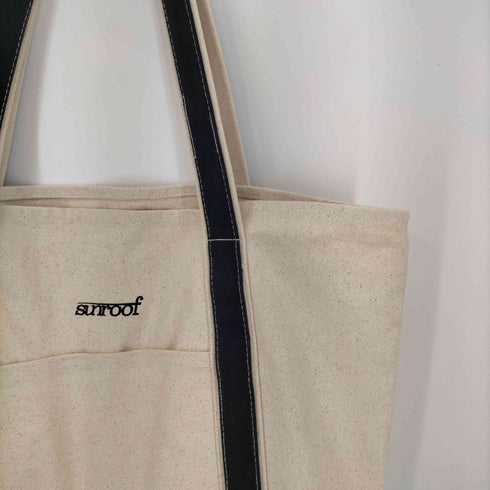 サンルーフ sunroof ロゴ刺繍 キャンバス トートバッグ メンズ