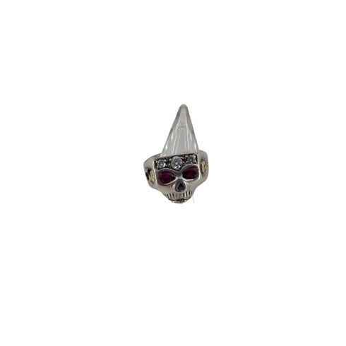 FLASHPOINT STERLING刻印 JIMSKULL RING JOHNNY DEPP OLD STYLE C472/ RUBY ジムスカルリング メンズ 11号