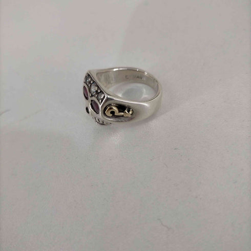 FLASHPOINT STERLING刻印 JIMSKULL RING JOHNNY DEPP OLD STYLE C472/ RUBY ジムスカルリング メンズ 11号