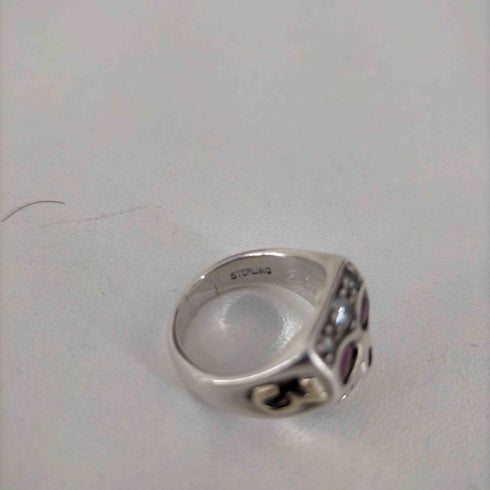 FLASHPOINT STERLING刻印 JIMSKULL RING JOHNNY DEPP OLD STYLE C472/ RUBY ジムスカルリング メンズ 11号