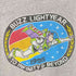90-2000s 1995 前面プリント キャラクター クルーネックビンテージTシャツ 杢グレー メンズ JPN:L