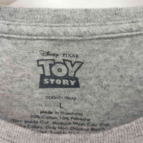 90-2000s 1995 前面プリント キャラクター クルーネックビンテージTシャツ 杢グレー メンズ JPN:L