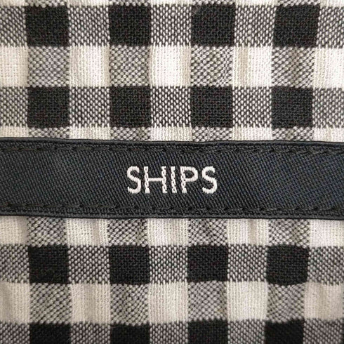 シップス SHIPS 防シワ・吸水速乾 Drymix(R) ワンポイント シアサッカー ボタンダウンシャツ メンズ JPN:L