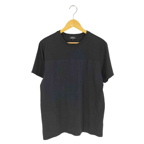 アーペーセー A.P.C. 異素材切替 クルーネックTシャツ メンズ import:XL