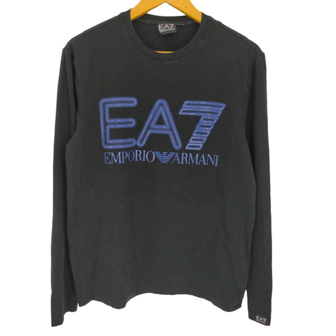 エンポリオアルマーニイーエーセブン EMPORIO ARMANI EA7 ロゴプリント ロングスリーブTシャツ 長袖 メンズ import:M
