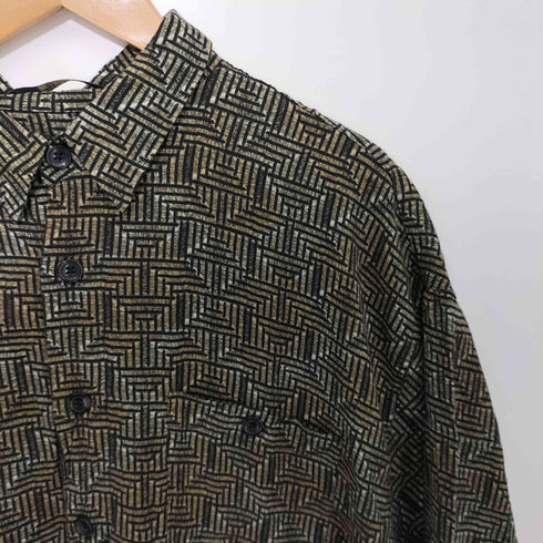 MARC EDWARDS 90S 総柄 レーヨン 半袖シャツ メンズ XXL