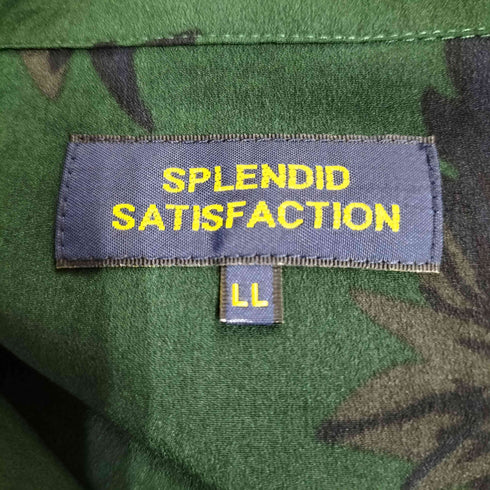 SPLENDID SATISFACTION 開襟オープンカラーアロハシャツ メンズ LL