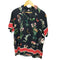 パクサン PACSUN 00S 花モチーフプリント オープンカラーシャツ メンズ M