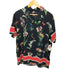 パクサン PACSUN 00S 花モチーフプリント オープンカラーシャツ メンズ M