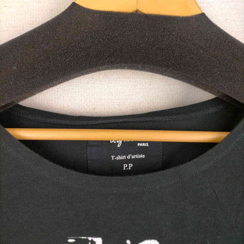 アニエスベー agnes b. PARIS 11S ラウンドネック ラバープリント Tシャツ レディース JPN:1