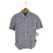 コムデギャルソンオム COMME des GARCONS HOMME 11SS シャンブレー ステッチデザイン ギャザー 半袖シャツ レディース JPN:XS