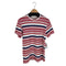 メゾンキツネ MAISON KITSUNE ボーダー柄 リブ クルーネックTシャツ メンズ JPN:S