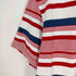 メゾンキツネ MAISON KITSUNE ボーダー柄 リブ クルーネックTシャツ メンズ JPN:S