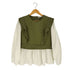 ザラ ZARA Contrast Quilting Blouse コントラスト キルティング ブラウス レディース import:XL