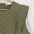 ザラ ZARA Contrast Quilting Blouse コントラスト キルティング ブラウス レディース import:XL