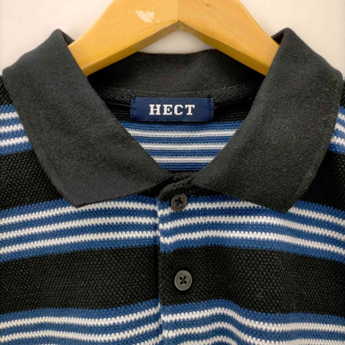 モノマート MONO-MART HECT ボーダー柄ポロシャツ メンズ JPN:M