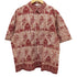 JAVA BATIK ショートスリーブ 総柄シャツ メンズ X-LARGE