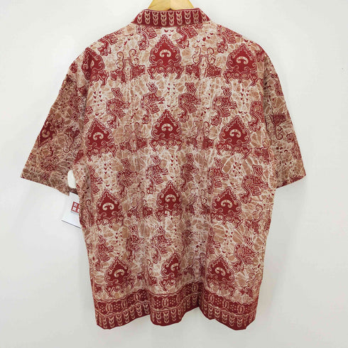 JAVA BATIK ショートスリーブ 総柄シャツ メンズ X-LARGE