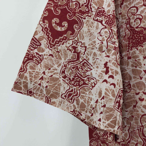 JAVA BATIK ショートスリーブ 総柄シャツ メンズ X-LARGE
