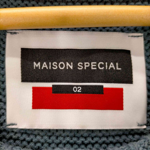 メゾンスペシャル MAISON SPECIAL プライムオーバークラッシュニットモックネックベスト メンズ JPN:2