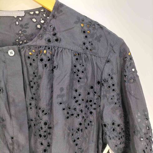 セオリーリュクス theory luxe FLORAL EYELET アイレット レースブラウス レディース 38