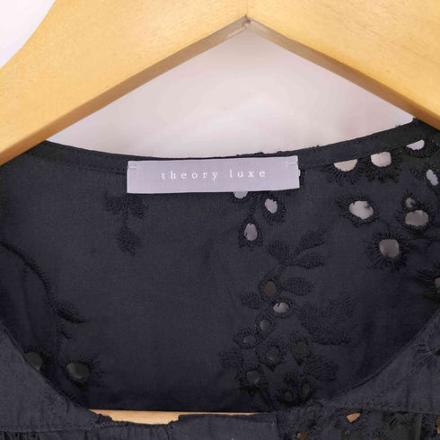 セオリーリュクス theory luxe FLORAL EYELET アイレット レースブラウス レディース 38