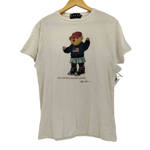 ラルフローレン RALPH LAUREN POLO BEAR プリント 星条旗 クルーネックTシャツ メンズ JPN:M