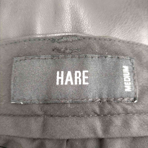 ハレ HARE フェイクレザー フレアパンツ メンズ JPN:M