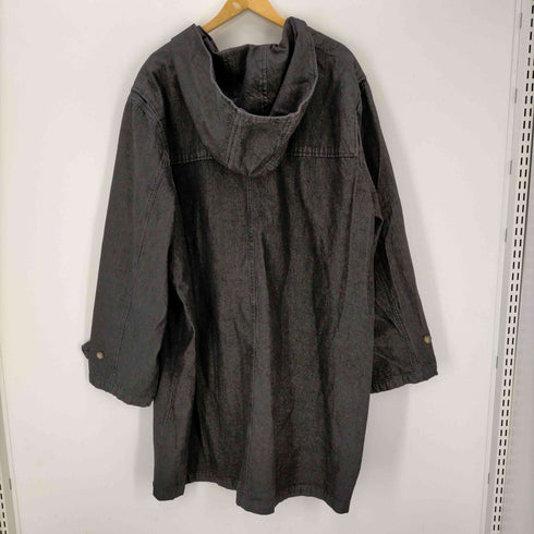 デニムアンドコー Denim&Co トグルボタン フーデッドデニムコート メンズ 3X