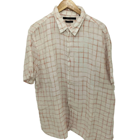 ペリーエリス PERRY ELLIS 00S チェック柄 オーバーサイズ 半袖シャツ メンズ XXL
